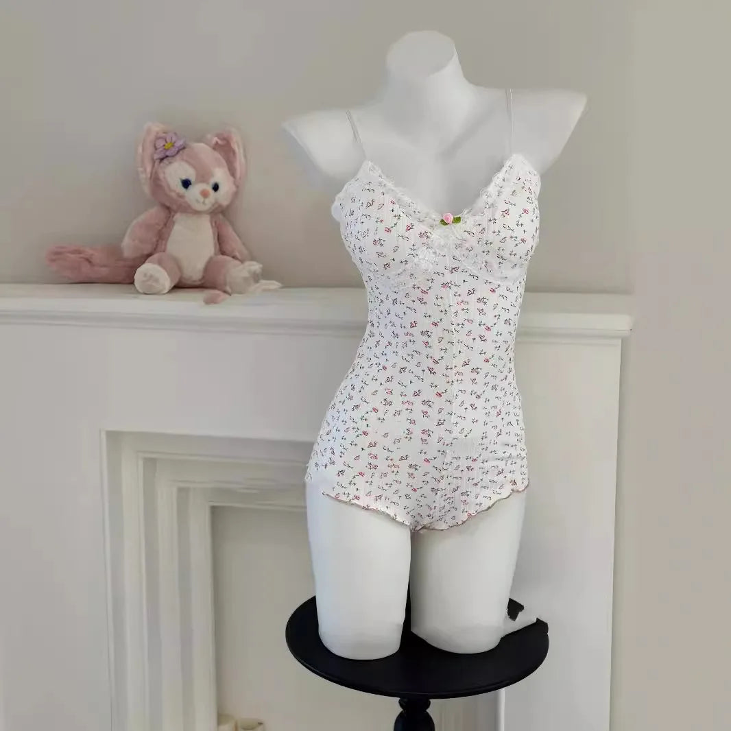 Women's Floral Sleeveless Bodysuit