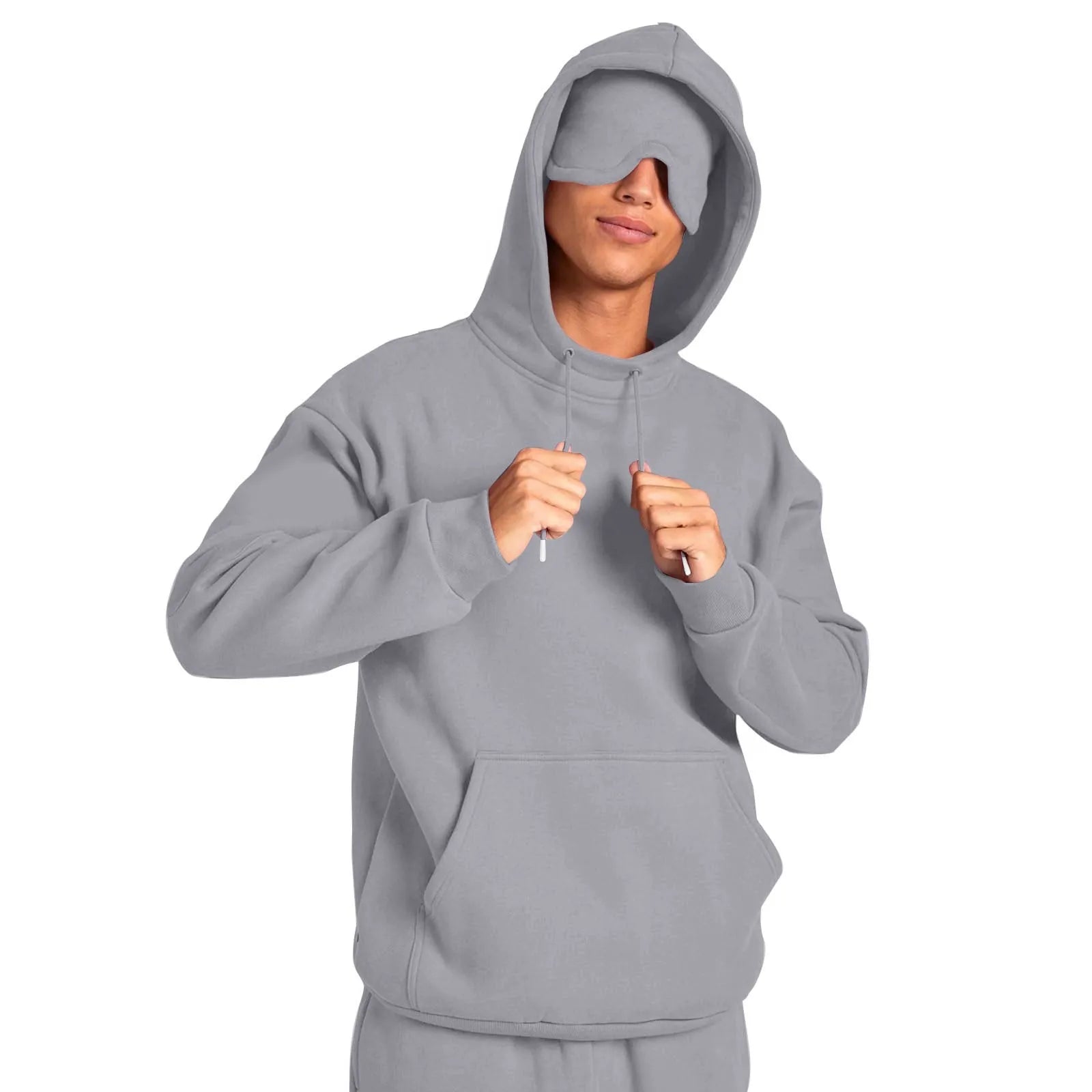 Unisex Hooded Sweatshirt with Eye Mask