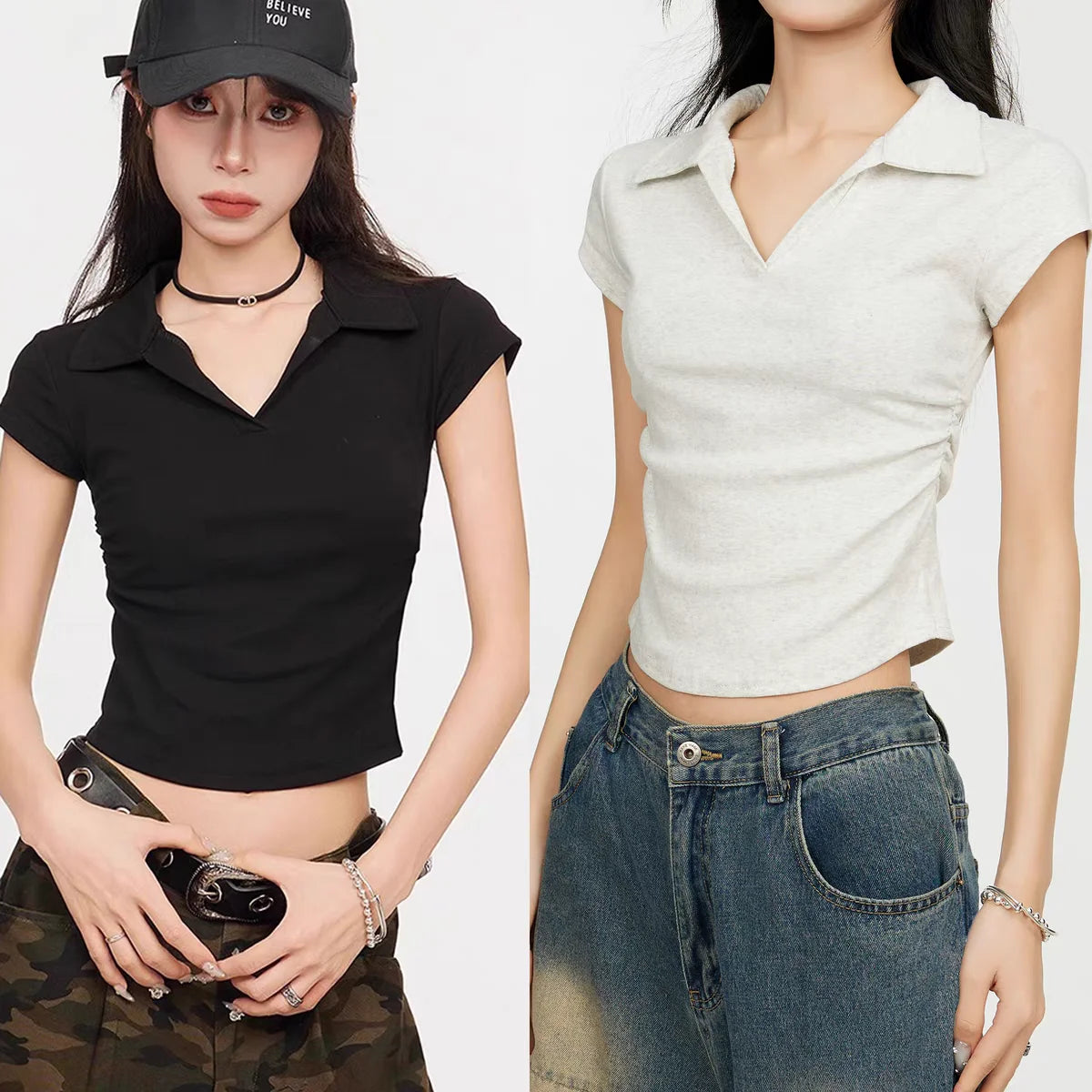 Women's Slim Fit Crop Tee