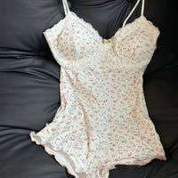 Women's Floral Sleeveless Bodysuit