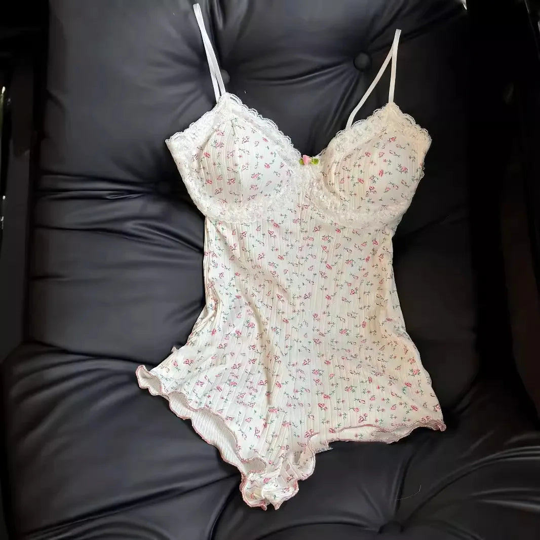 Women's Floral Sleeveless Bodysuit