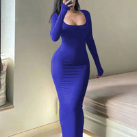 Women's Long Sleeve Slim Fit Dress