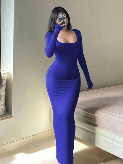 Women's Long Sleeve Slim Fit Dress