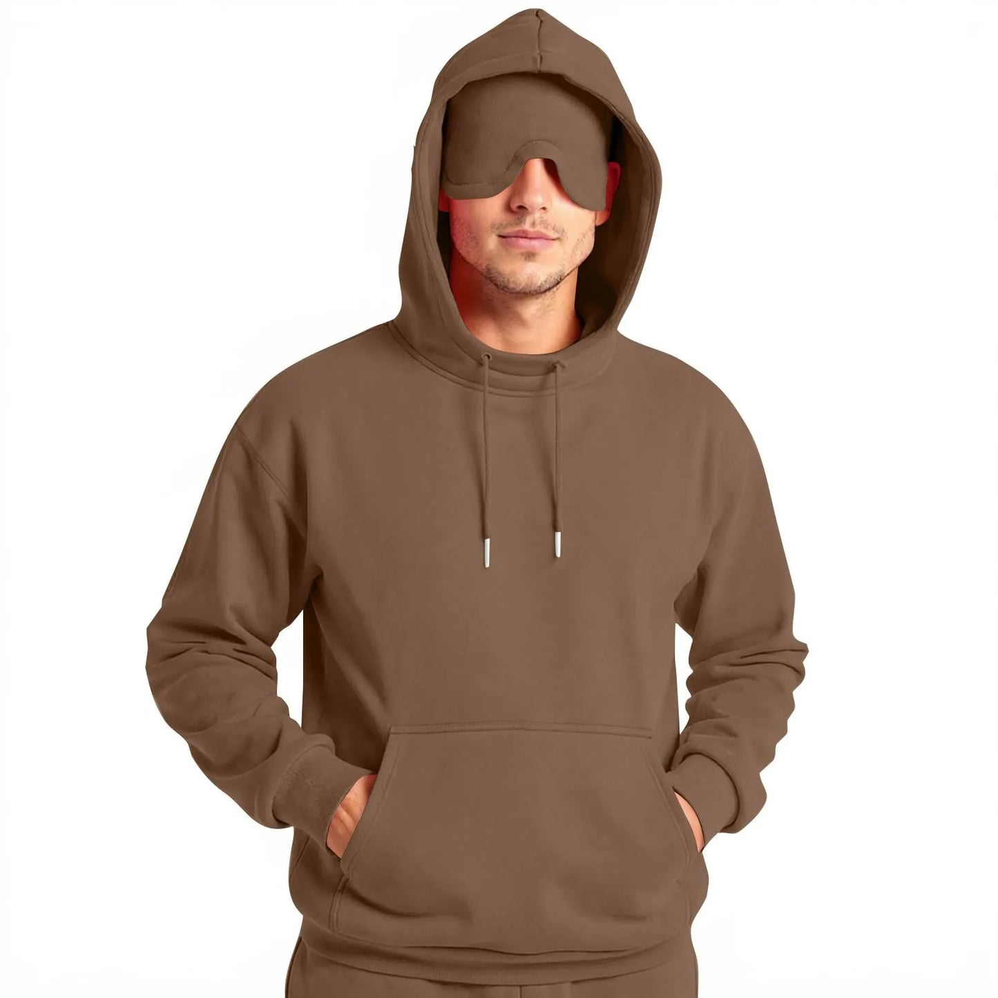 Unisex Hooded Sweatshirt with Eye Mask