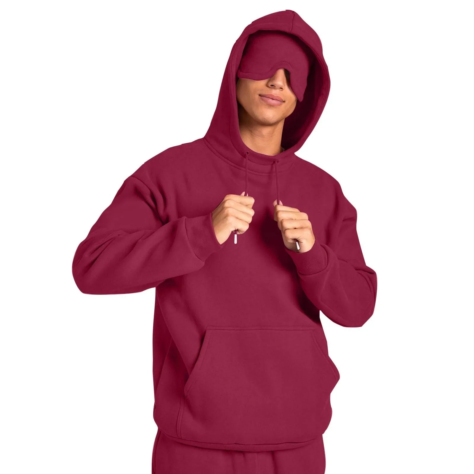 Unisex Hooded Sweatshirt with Eye Mask
