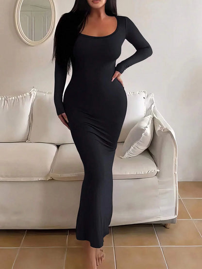 Women's Long Sleeve Slim Fit Dress