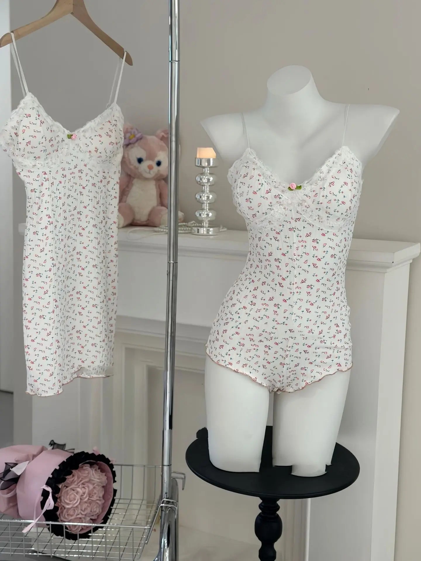 Women's Floral Sleeveless Bodysuit